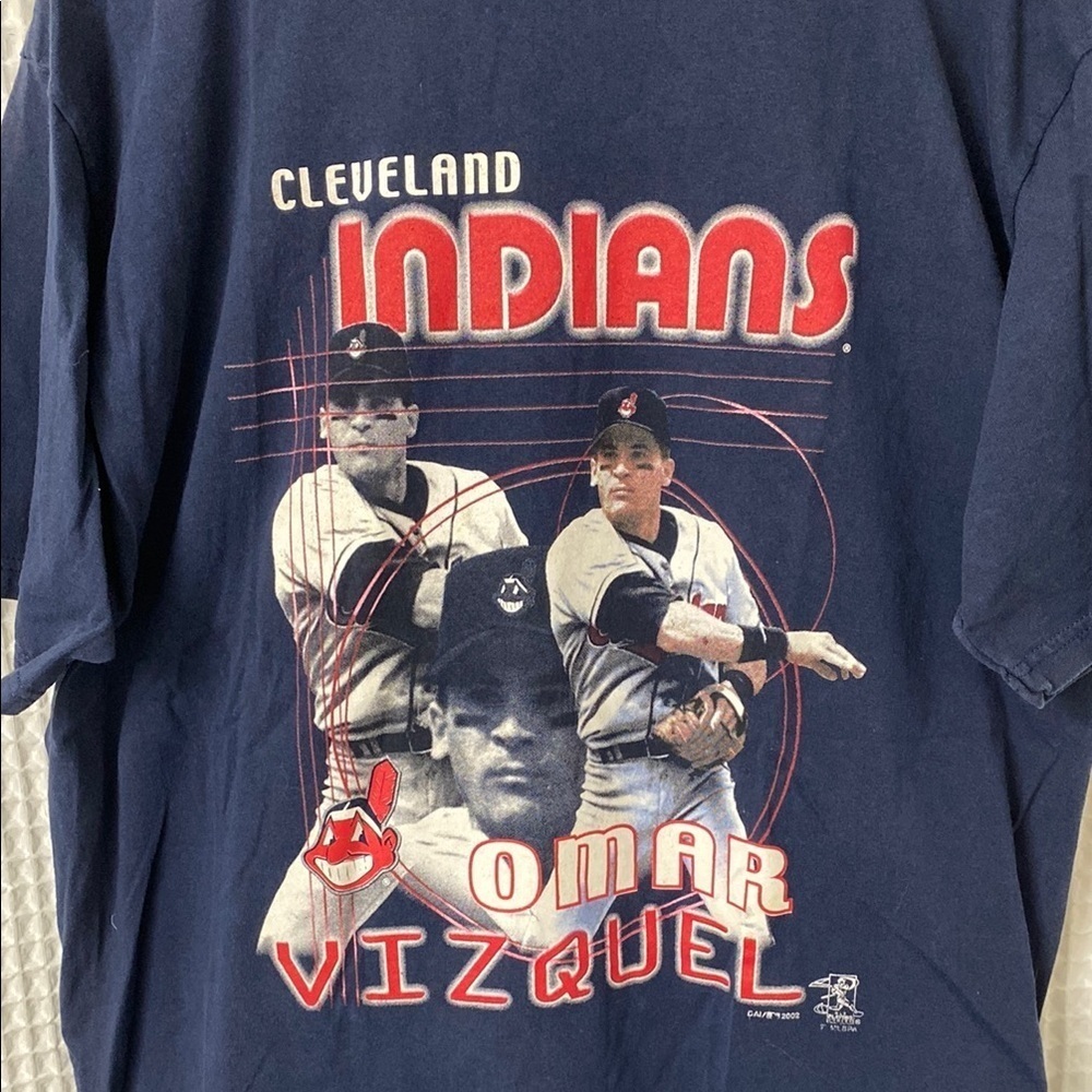 Vintage Cleveland Indians Omar Vizquel True Fan T-Shirt - Size XL - Picture 3 of 6